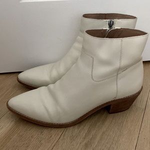 Madewell Charley Boot in Ivory Leather